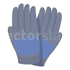 Garden Gloves Icon Cartoon Vector