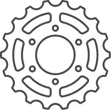 Outline Icon Gear Steampunk Coloring