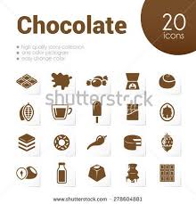 Chocolate Icons Stock Vector Royalty