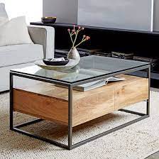 Box Frame Storage Coffee Table Modern