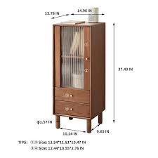 Solid Pine Wood Storage Cabinet With