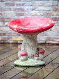 Vintage Mushroom Shaped Garden Stools