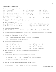 Polynomials