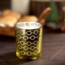 6 Pack Gold Mercury Glass Candle