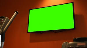Modern Tv Green Screen Stock Footage
