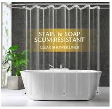 Clear Peva Plastic Shower Curtain Liner