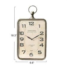Metal Hanging Wall Clock With