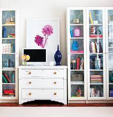 Glass Front Bookcase Contemporary