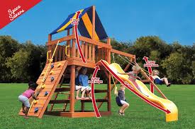 fort swing set with 2 position