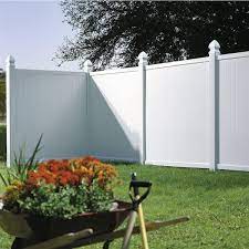 6 Ft W White Vinyl Privacy Fence Panel