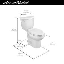 American Standard 250ca104 020 Colony 3 Elongated Toilet 1 28 Gpf White