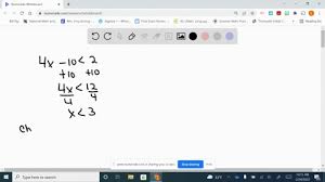 Solved Solve The Given Inequalities