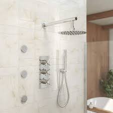 Round Thermostatic Jet Rainfall Shower