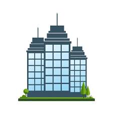 Office Building Icon Stock Photos
