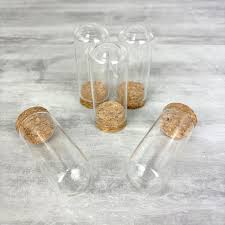 Set Of 5 Small Glass Bell Jars 8 Cm
