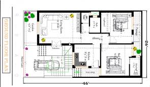 46 Fts South Facing House Design Plan