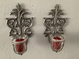 Gray Candle Sconces For