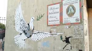 Banksy S Dove Of Peace Graffiti Art On