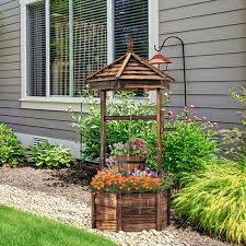 Rustic Wooden Wishing Well With
