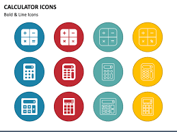 Calculator Icons Powerpoint Template