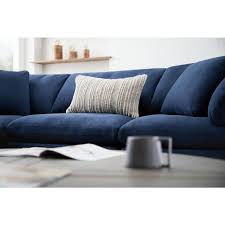 Echo 43 5 In W Armless 1 Piece Performance Fabric Symmetrical Accent Sectional Piece In Blue Navy