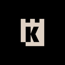 K Letter Castle Fortress Logo Vector