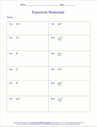 Worksheets For Negative And Zero Exponents