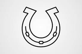Horse Shoe Line Icon Graphic By Graphic