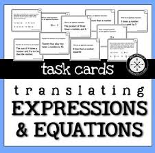 Translating Expressions And Equations