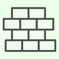 Brick Thin Line Icon Building Wall