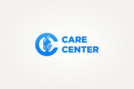 Letter C Helping Hand Care Icon Logo