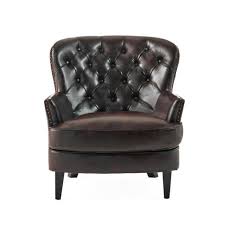 Leather Traditional Accent Chairs For