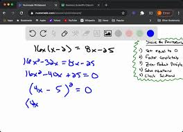 Solved Solve Equation By Factoring 16