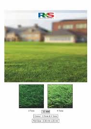 Green Pe 35 Mm Artificial Grass For