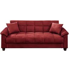 84 In Slope Arm 3 Seater Storage Sofa In Red