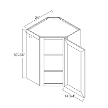 Wall Diagonal Corner Cabinet 24 X 30
