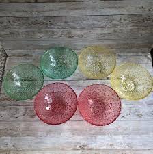Colored Knobby Bubble Glass Dinnerware