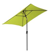 Tilting Patio Umbrella In Lime Green