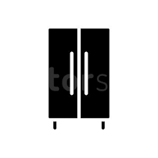 Wardrobe Closet Black Glyph Icon