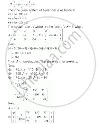 System Of The Following Equations