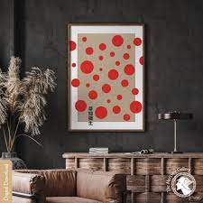 Yayoi Kusama Exhibition Poster Red Dots