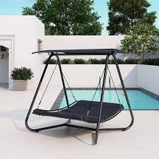 Metal Outdoor Patio Swing Hammock Bed