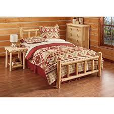 Castlecreek Cedar Log Queen Bed With