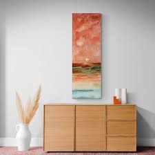 Long Canvas Abstract Painting