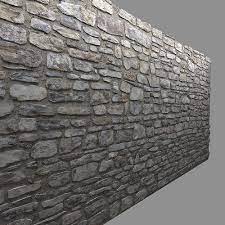3d Model Masonry Stone Wall 2 Vr Ar