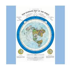 1892 Flat Earth Map Alexander Gleason S