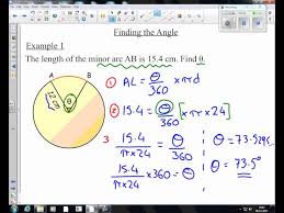 Arcs Sectors 3 Finding An Angle