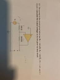 Q4 Calculate Vo In The Op Amp Circuit
