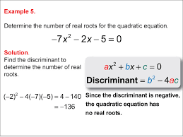 Math Example Quadratics Calculating