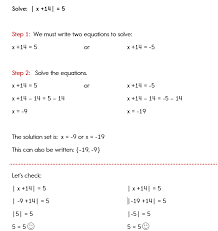 How To Solve An Absolute Value Equation